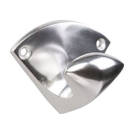 Duval – Porte-manteau triangulaire aluminium poli 71x80mm – Fixation murale simple – 9301243100 (1/4)