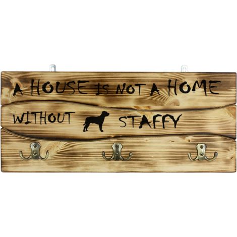 American Staffordshire Terrier, Amstaff, Amstaf I - gruccia con cane, espositore per medaglie, decorazione per la casa di Art-Dog (1/5)