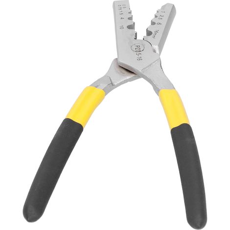 Pince à sertir manuelle compacte, acier haute carbone, sertisseuse 0,5-16 mm² PZ0.5-16, outil de serrage portatif (1/5)