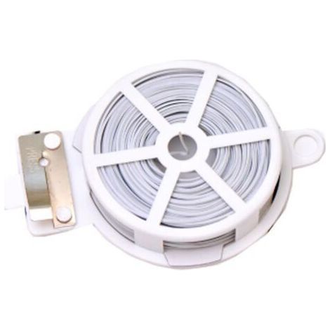 50m Multipurpose Metal Fastening Tie, For Kitchen, DIY, Ties, Food Bag, Freezer Bag, Tie Strip 1pcs white (1/5)