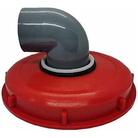Couvercle en plastique de tonne de tonne 224mm 90 degrés eau de pluie Couvercle de couvercle de couvercle de couvercle de couvercle de couvercle de couvercle de chapeaux rouge, tuyau de jardin (1/5)