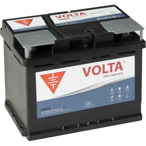 Batería de Coche 65Ah 620A EN Blue Volta CB650D