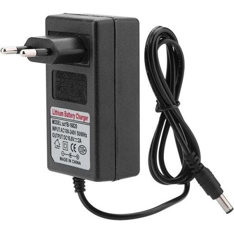 AC100-240V DC 16.8V 2A adaptateur secteur de remplacement chargeur de batterie au Lithium-ion Charge sûre ue (1/5)