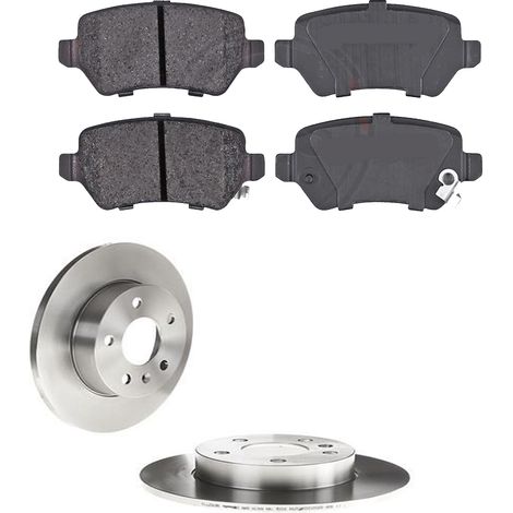 KIT FRENI POSTERIORI compatibile con OPEL ZAFIRA A MVP / SPACEWAGON (T98) - DISCHI + PASTIGLIE OEM: 37296 / 16955 /SOSTITUZIONE DIRETTA/BASSA POLVERE/SILENZIOSO