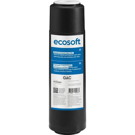 Filtre charbon actif granulaire 10' ECOSOFT