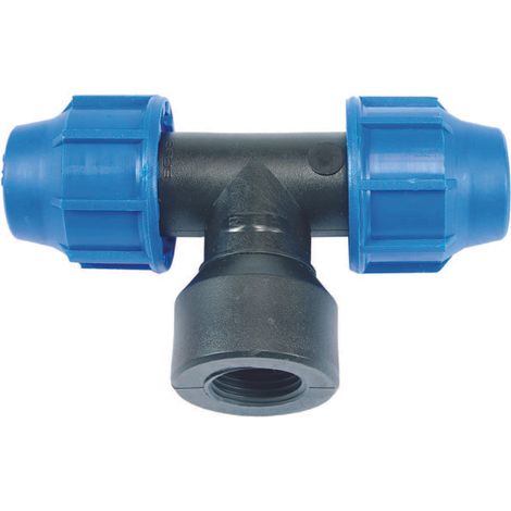 Raccordo a compressione ti filetto femmina pn16 - ø mm.32x32x f 3/4