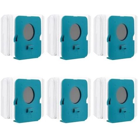 6 Pièces Sac à Poussière Clean Station pour SAMSUNG BESPOKE VS20A95923W, Sacs de Rechange pour Aspirateur, Sacs d'Aspirateur, Accessoires pour Aspirateurs (1/5)