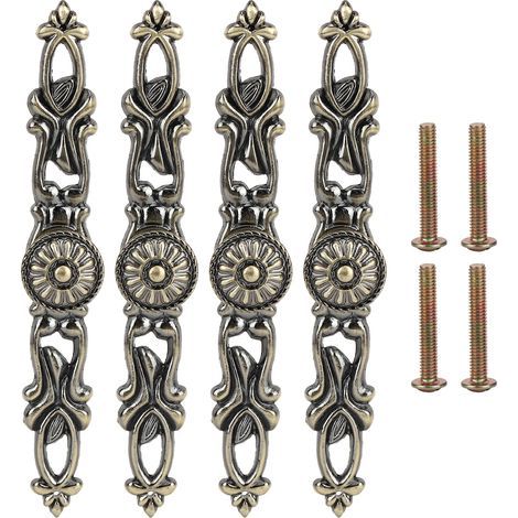 Sets runde Schrankgriffe aus Bronze, Einlochgriffe, Möbelbeschläge, Wohnaccessoires (1/5)