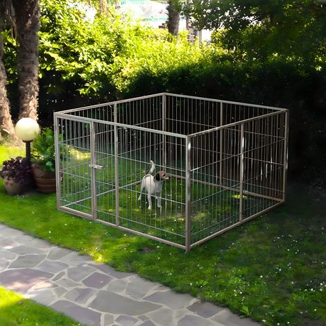 Box per cuccioli in rete con zincatura a caldo dimensioni 200x200xaltezza 120 cm (1/5)