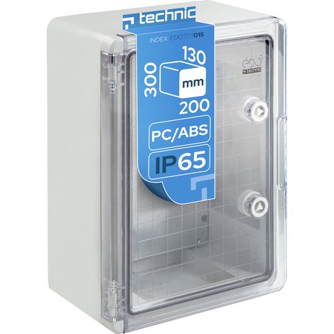 Coffret électrique nu étanche Edo 200x300x130 mm ABS IP65 IK10 - montage en saillie