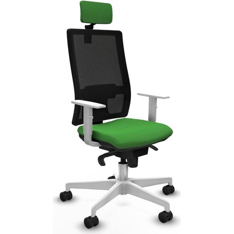 Piqueras y Crespo 4B026N2 Chaise de bureau vert avec accoudoirs
