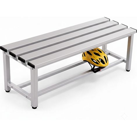 Twinthink Banco Vestuario Metálico Para Gimnasio y Escuelas (Gris) (1/5)