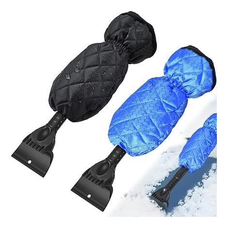 Gratte-Glace avec Gants Extensible 2 en 1 Gratte-Glace Auto avec Gants Étanche à l'eau Gratte-Glace Auto avec Gants Enlève la Neige Ultra Rapide Auto Gratte-Glace (1/5)