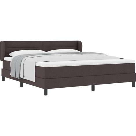 Maison Exclusive - Boxspringbett mit Kopfteil Dunkelbraun 180 x 2 (1/5)