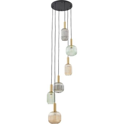 Pendellampa "Doroteo" aus glas für vardagsrum / matsal von Lindby