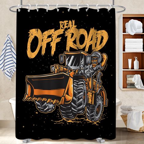 Rideau de douche 180x180 imperméable rideau séchage rapide pour maison de campagne (1/5)