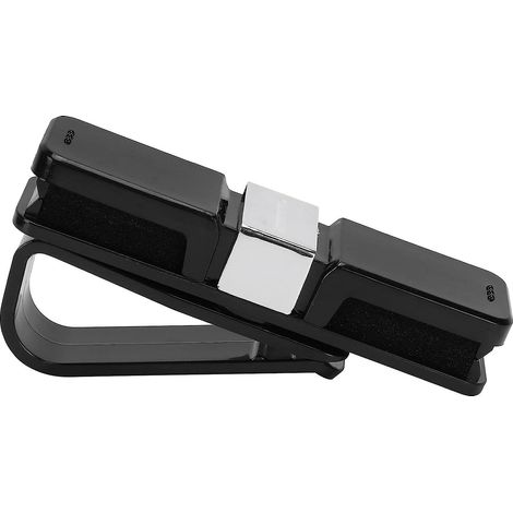 Support de lunettes de soleil à fixer sur le pare-soleil de voiture, avec rangement multifonction pour tickets et cartes - 97 x 46 x 25 mm (1/5)