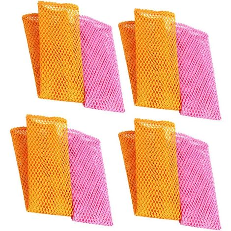 Chiffon De Cuisine En Maille - Polyester - Absorbant Et Anti-adhésif - Pour Vaisselle Et Fruits - Lot De 12 (1/5)