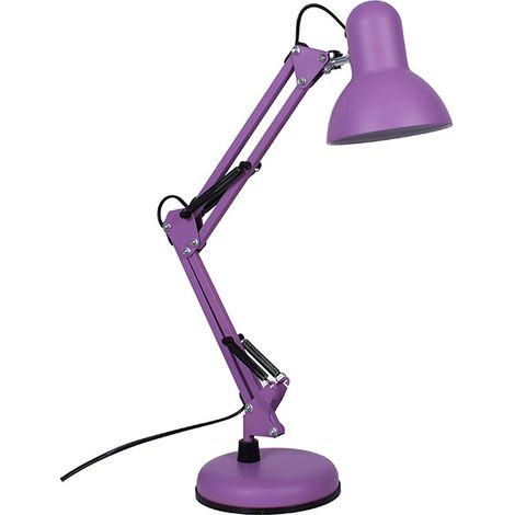 Sobremesa ANTIGONA articulado 1xE27 L.15xAl.Reg.cm lila mate (1/3)