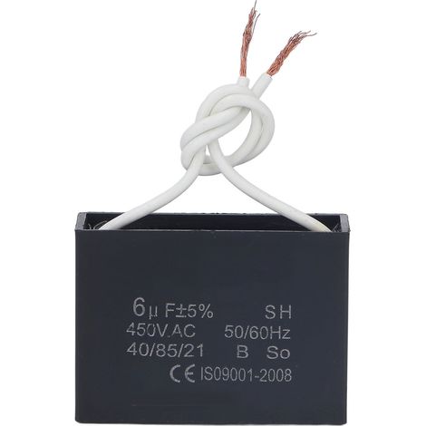 Condensateur de démarrage 450V AC 6μF 50/60Hz pièce pour moteur ventilateur pompe générateur