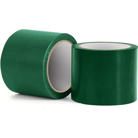 Ruban de Réparation de Bâche, 8CM x 5M Ruban de Réparation de Fuite étanche en PVC, Rubans Adhésifs Forts pour Auvent de Tente(Vert) (1/5)