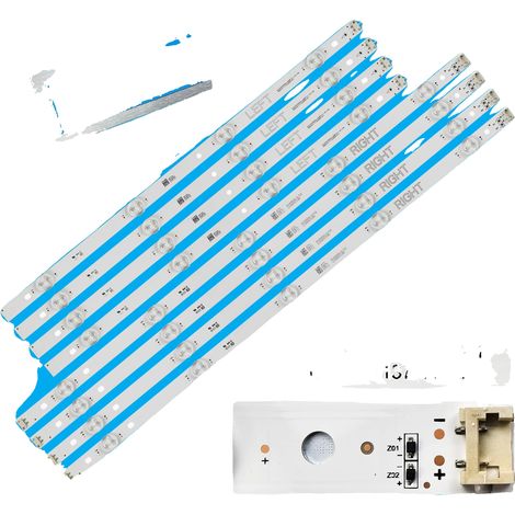 LED-Streifen, 994 mm Länge, 9 LED-Lampenperlen, 3V Spannung pro LED, passt zu mehreren TV-Modellen, Paket mit 8 Streifen (1/5)