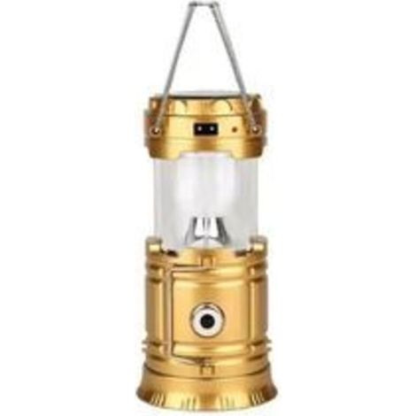 Lanterne solaire de camping avec ventilateur intégré – Lampe LED rechargeable, système rafraîchissant pour pique-nique, plage, randonnée et pêche (1/5)