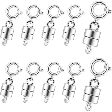 10 x Antique Style Magnetic Clasps 19 x 7 mm for Jewellery with Magnetic Clasps, Necklaces and Bracelets (1/5)