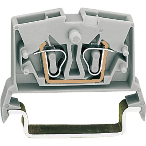WAGO 264-711 Durchgangsklemme 6 mm Zugfeder Belegung: L Grau 1 St.