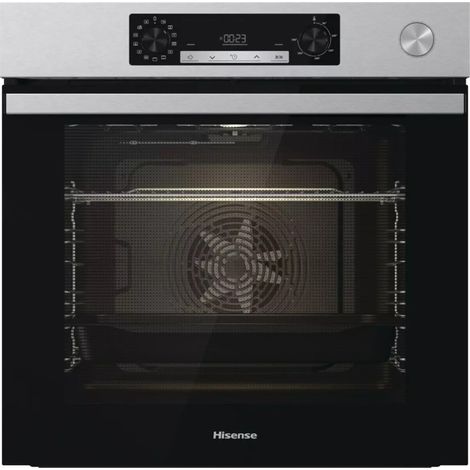 Hisense BSA66211AX. Dimensione del forno: Largo, Tipo di forno: Forno elettrico, Capacità interna forno totale: 77 L. Posizionamento dell'apparecchio: Da incasso, Colore del prodotto: Acciaio inox,... (1/5)