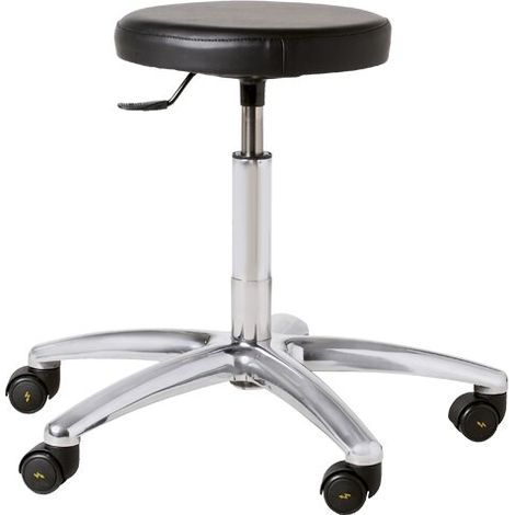 Vinyl Rollhocker Sitzhöhe von 500 bis 640 mm