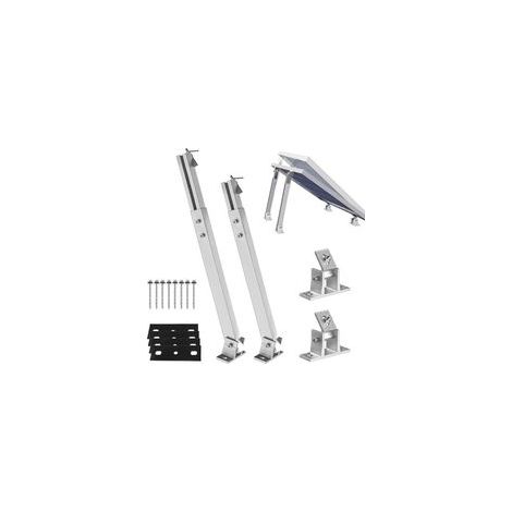 Support réglable pour panneaux solaires inclinés jusqu’à 350 W – Structure de fixation modulaire pour toit plat ou sol, angle ajustable manuellement (1/5)