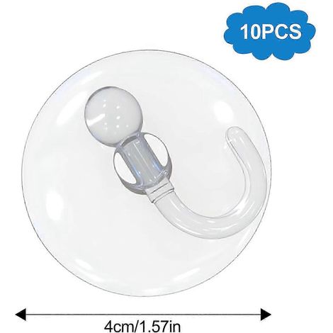 Ventouses transparentes à forte adhérence, idéales comme crochets multifonctionnels. Étanche, souple et résistante, facile à installer. Lot de 20. (1/5)
