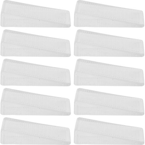 Lot de 10 cales transparentes en plastique pour table - Cales de mise à niveau pour meubles - Stabilisateurs pour sols irréguliers - Pieds de commode, patins de nivellement pour toilettes (1/3)