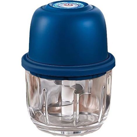 Hachoir à Ail Portable, Mini Robot Culinaire Sans Fil pour Légumes, Oignon, Poivron, Viande, Épices – Broyeur à Viande Rechargeable USB, Pratique pour Cuisine et Voyage (1/5)