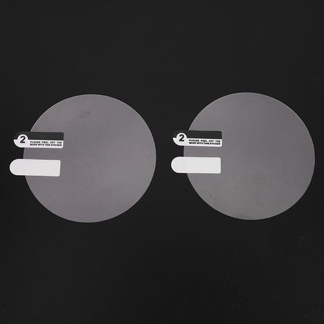 Regen- und beschlaghemmende Schutzfolie für Auto-Rückspiegel, 2 Stück, 80 mm, transparent, wasserdichter Schutzaufkleber (1/5)