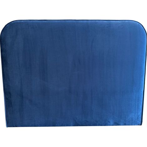 Tête de lit MARSELLA 145 cm en velours bleu - Terre de Nuit (1/4)