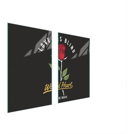 PLAQUE DE PROTECTION EN VERRE POUR POÊLE 75x52 ROSE (1/5)