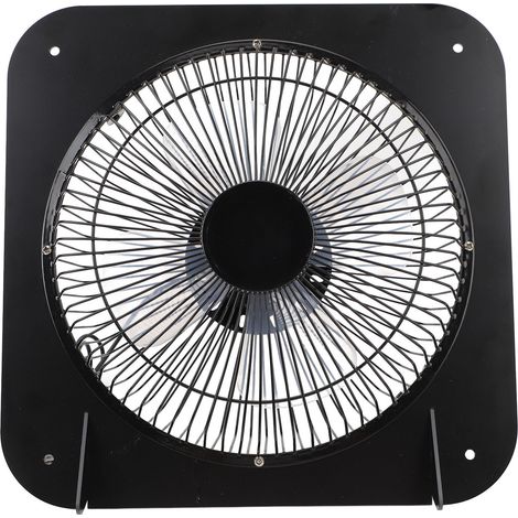 Ventilateur d'extraction solaire haute efficacité avec panneau solaire monocristallin de 20 W et ventilateur d'extraction sur pied de 25 cm pour serre (1/5)