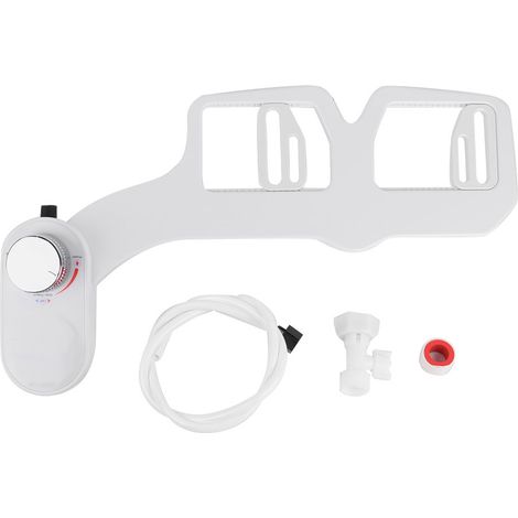 Rallonge De Chasse D Eau Pour WC - Siège Bidet Sans Électricité - Double Buse Pour Lavage Féminin Et Anal - Raccord Direct Sur Robinetterie - 58 À 207 Mm (1/5)