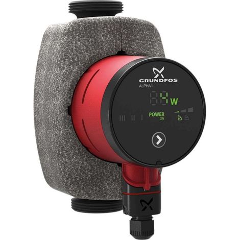Circulateur Grundfos ALPHA1 25-60 180 mm – 34 W – G 1 1/2 – Efficacité énergétique jusqu'à 80% – Pour systèmes de chauffage (1/5)