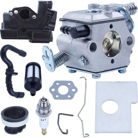 Adefol Carburateur MS170 avec kit de filtre à air pour Stihl 017 018 MS170 pour tronçonneuse Zama remplacement 11231200603 11301240800 (1/5)