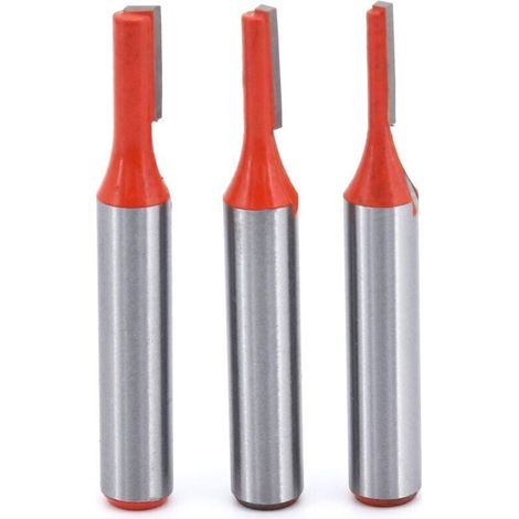3 Stück 8-mm-Nutfräser (metrisch), einschneidiger Nutfräser für Holz.
