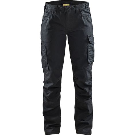 Pantalon de travail maintenance stretch 2D femme Noir/Noir L - FR(44) - SE(C42) - Standards