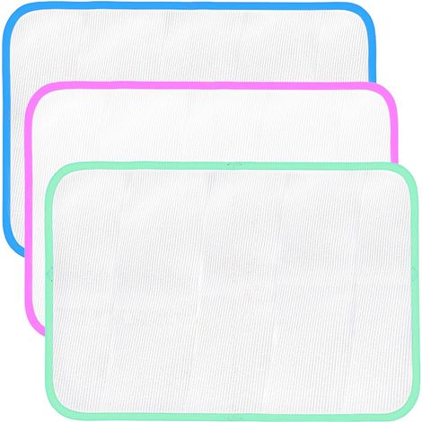 Filet de Repassage 3 pcs Tapis à Repasser 40 x 60cm Coussinets de Protection de Repassage Tapis de Chiffon en Maille Résistant à la Chaleur, pour Eviter Dommages (1/5)
