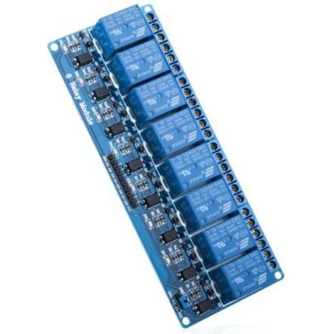 Module Relais 5V DC 8 Canaux avec Optocoupleur 8-Channel Relay Module pour Mega 1280 DSP Arm PIC AVR STM32 Raspberry Pi