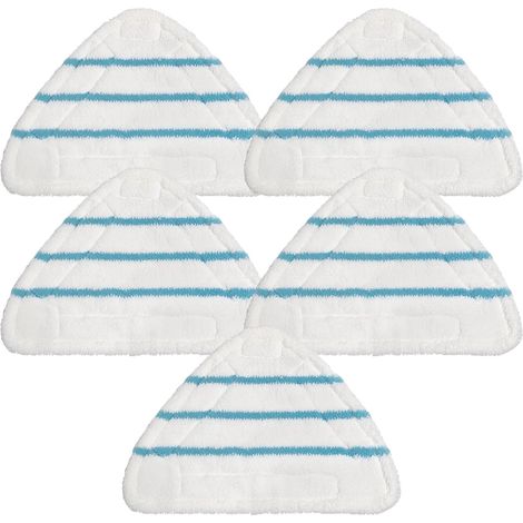 ErsatzPads für Dampfreiniger Mikrofaser Dampfreiniger Pads Handdüse Ersatztücher Dampfreiniger Bodentücher Dampfbesen Pad Geeignet für die Meisten Dreieckigem 5 Stück (1/5)