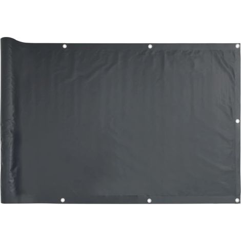 Écran de balcon,Brise Vue de terrasse,Toile de Balcon en tissu Oxford 75x400 cm Anthracite CFW648114 (1/5)