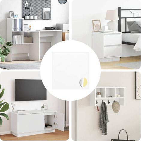 Sticker 12 pcs White Ø 20 x 0.5 mm Paper vidaXL (1/5)