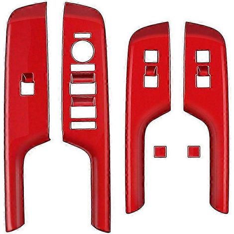 Cadre de garniture rouge pour interrupteur de lève-vitre (1/5)